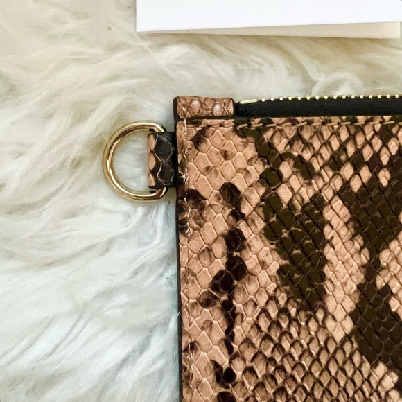 New! THEORY Snakeskin Pouch Clutch - Picture 6 of 8